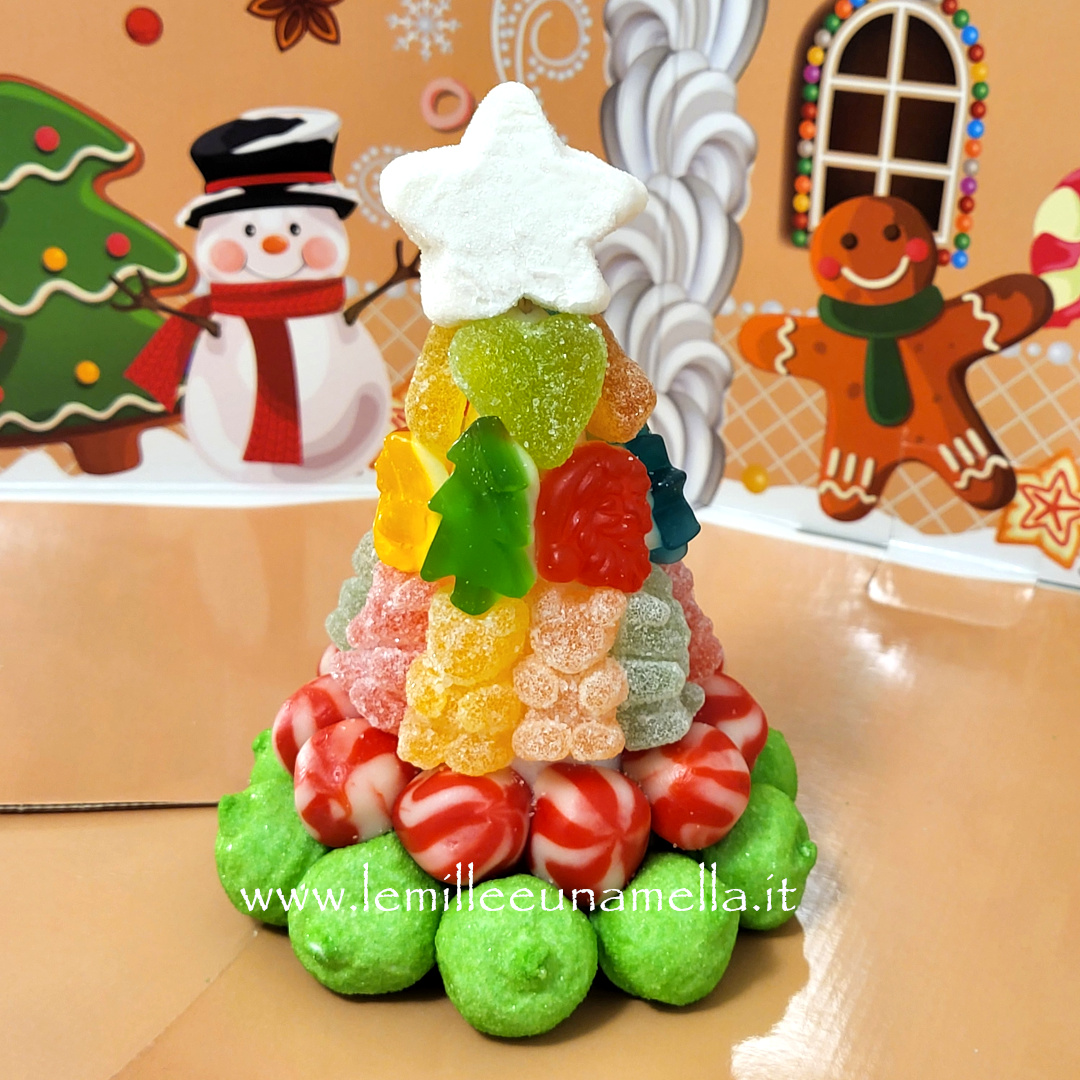 albero di Natale marshmallow caramelle gommose vendita online Le Mille e una Mella