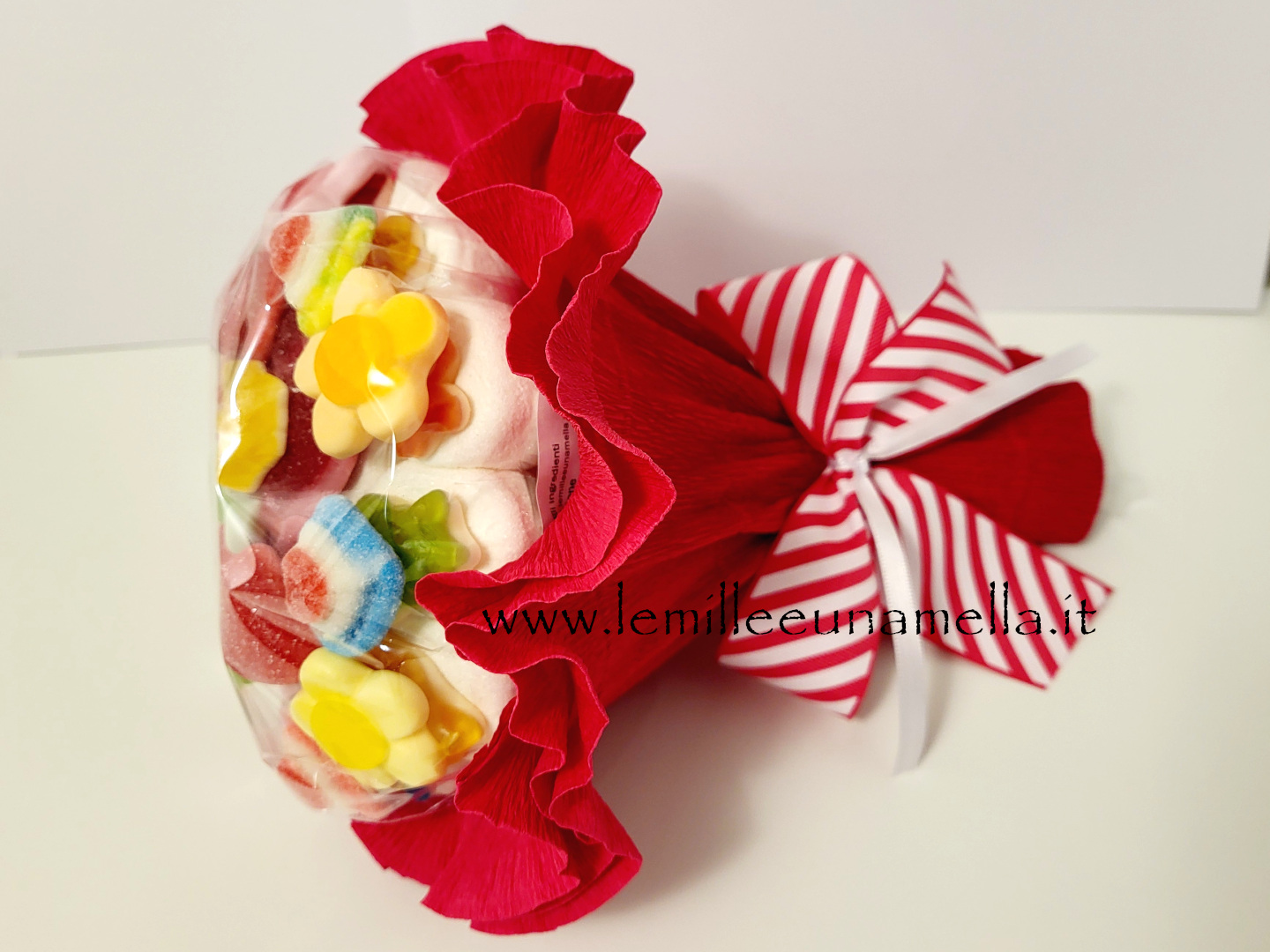 bouquet marshmallow caramelle gommose colorato grande vendita online Le Mille e una Mella