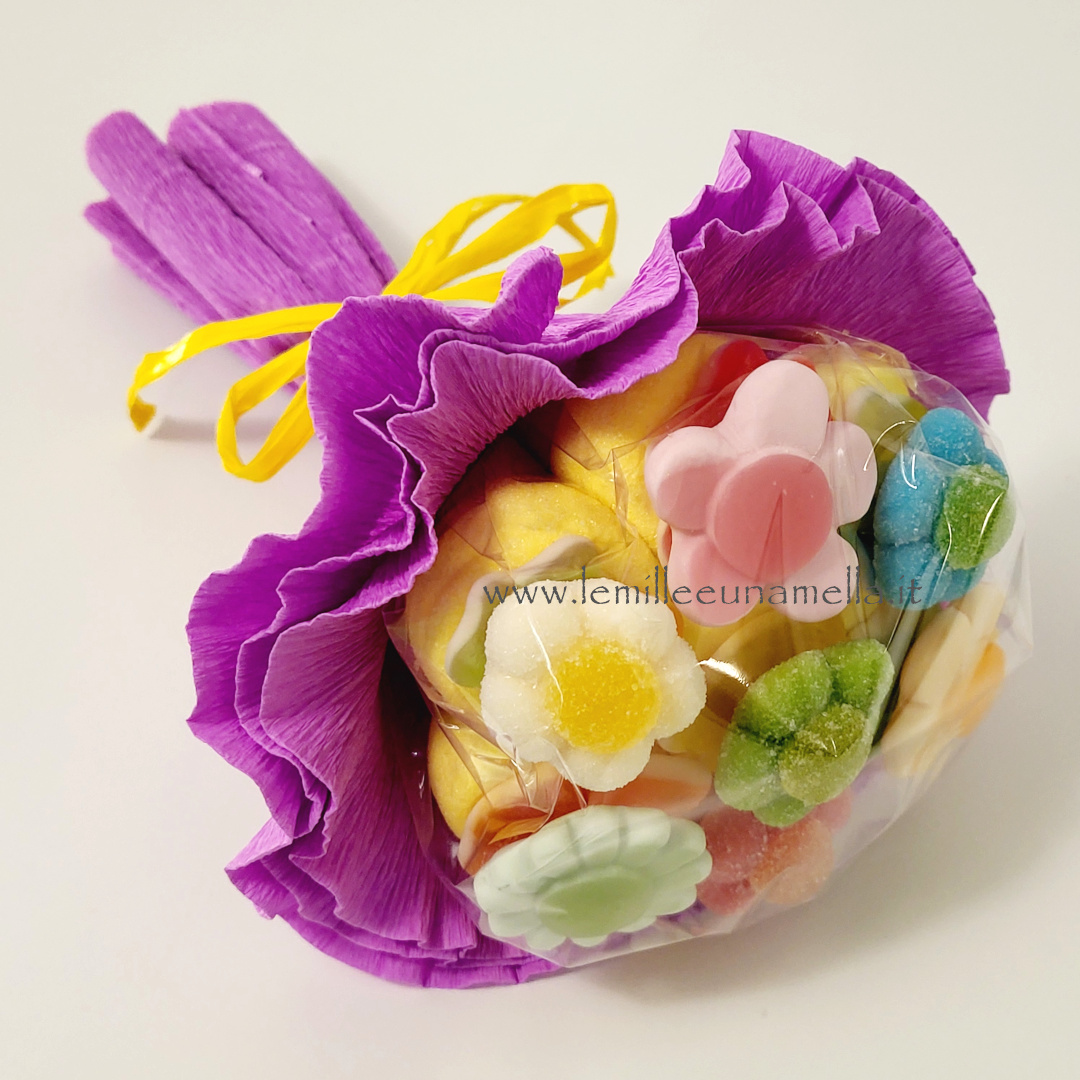 bouquet di caramelle marshmallow vendita online Le Mille e una Mella