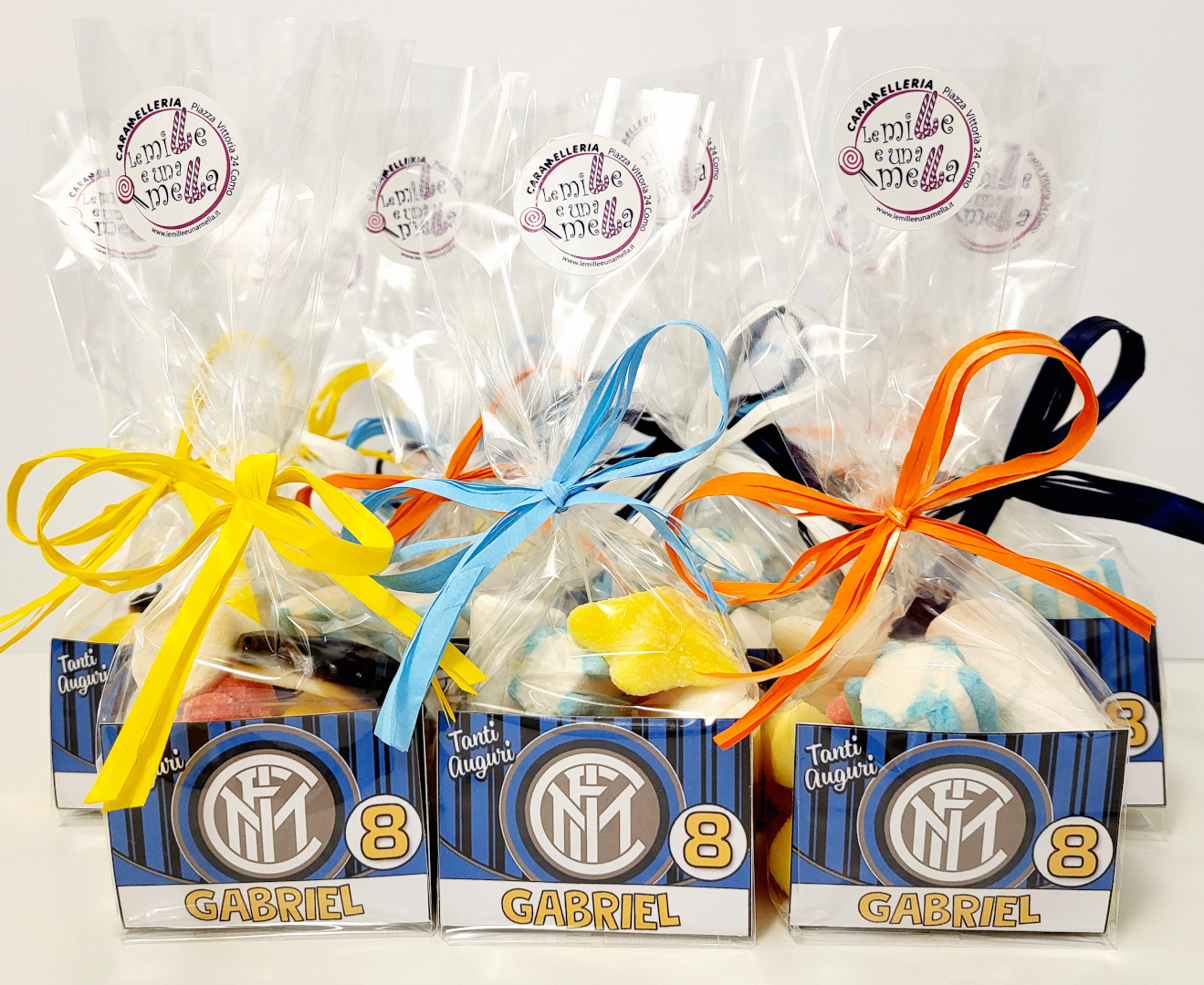 sacchettino caramelle Inter squadre calcio compleanno vendita online Le Mille e una Mella