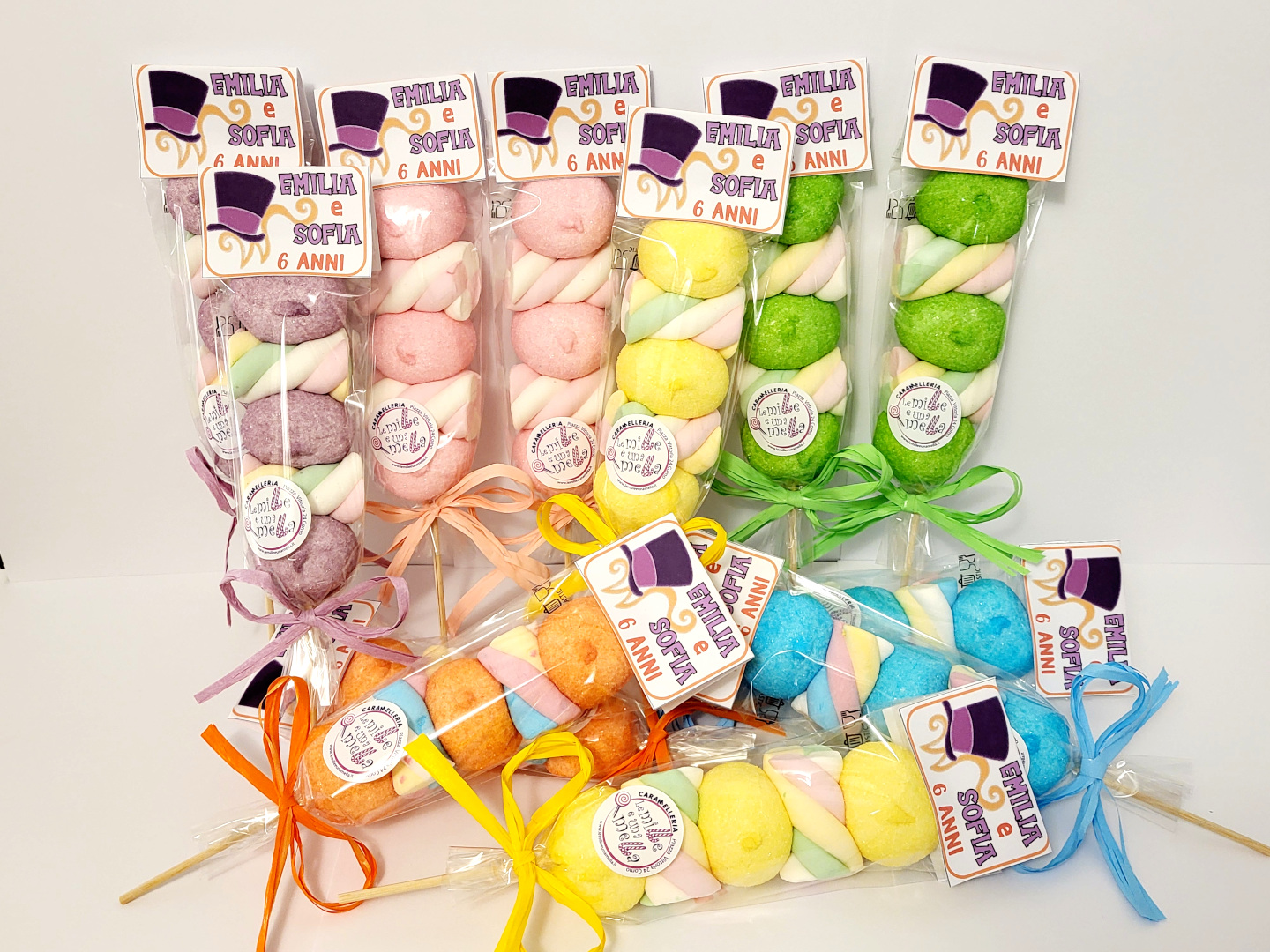 spiedini marshmallow compleanno Willy Wonka vendita online Le Mille e una Mella